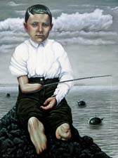 beau White-The Angler-12 x 16 inches-Oil on board-$1600
