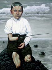 beau White-The Angler-12 x 16 inches-Oil on board-$1600