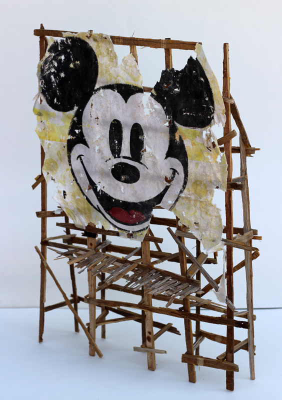 Mickey Billboard scullpture