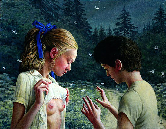 h010_janabrike_copro_AI_first love on the edge of a deep dark forest_40x50_sm