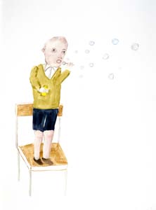 G_jon Huck- Bubble boy on chair-18x24_