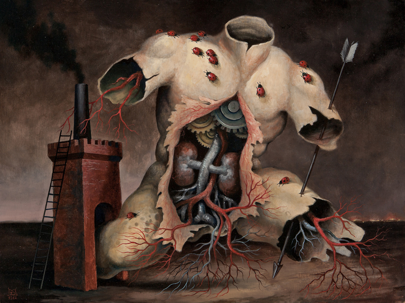 the sum of all fears oil on panel 2012 18x24