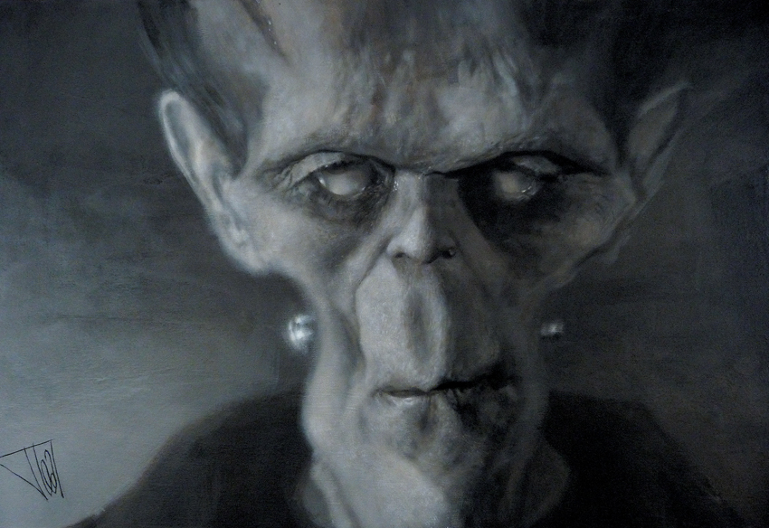 o_JOTA FRANKENSTEIN II $7950 34x24 acrylic on canvas