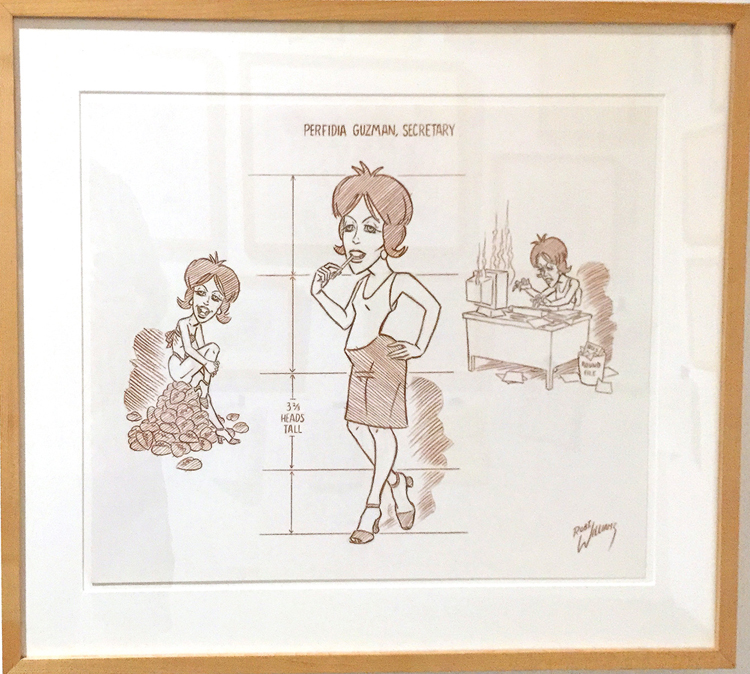 perfidia_Gusman_Secrety_Model_Sheet_13x16.5_Conte_Crayon_on_paper_$4,000