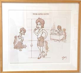 perfidia_Gusman_Secrety_Model_Sheet_13x16.5_Conte_Crayon_on_paper_$4,000