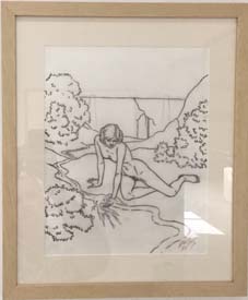 sketch_for_Musin Dam_Conte_Crayon_and_Grease_pencil_18.5x16_$1,700