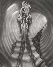 jessicaward-The Hydra Sisters-16x20 Graphite on paper $800