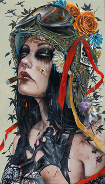 09INVINCIBLE_sm_11.5 x 20 oil, acrylic on board_2025