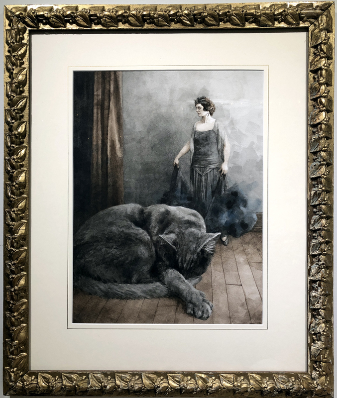 ZBenz and Chang - Rainy Days, 1918 - Framed