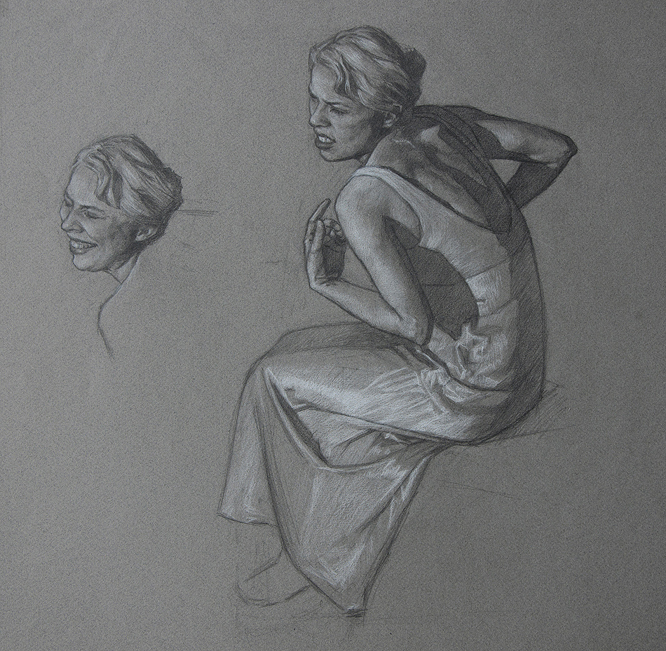 Weight of Small Things Study Front Woman 17X17