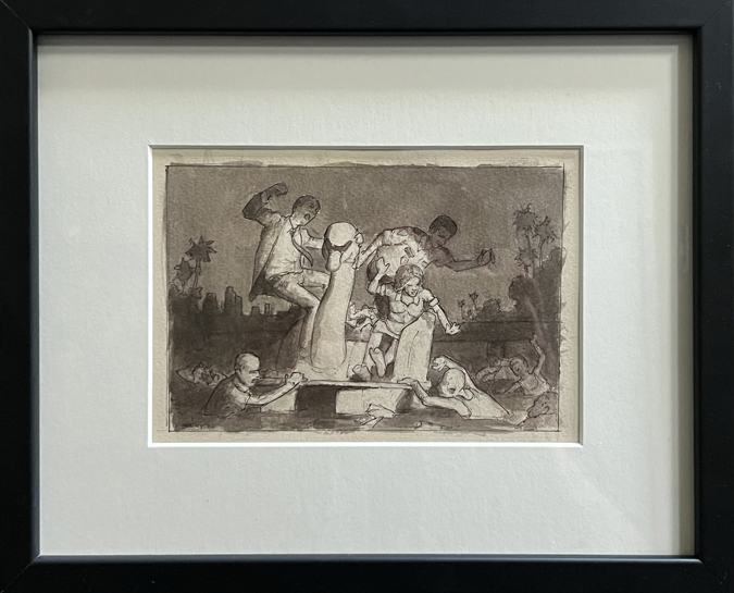 05Hell of High Water Composition Study Framed #1