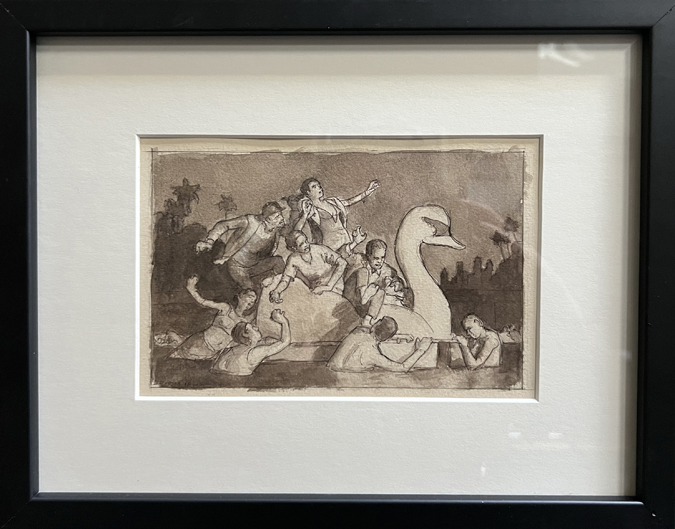 07Hell or High Water Composition Study Framed #4