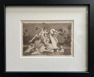 09Hell or High Water Composition Study Framed #3