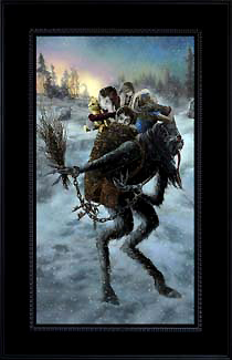 22DSNaughty and Nice painting and Frame