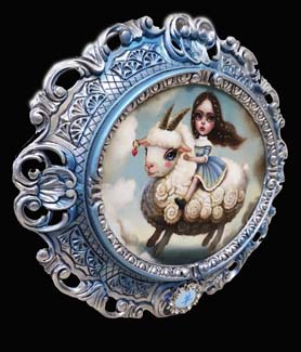 25Above The Clouds Sheep framed detail 3