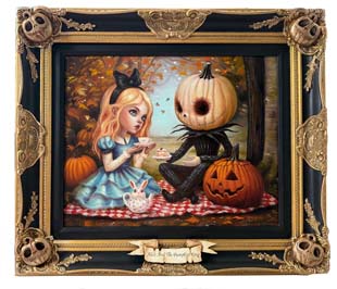 13Alice And The Pumpkin King Framed