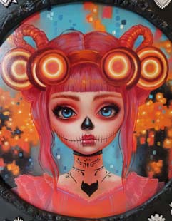 Cyber Skully close up